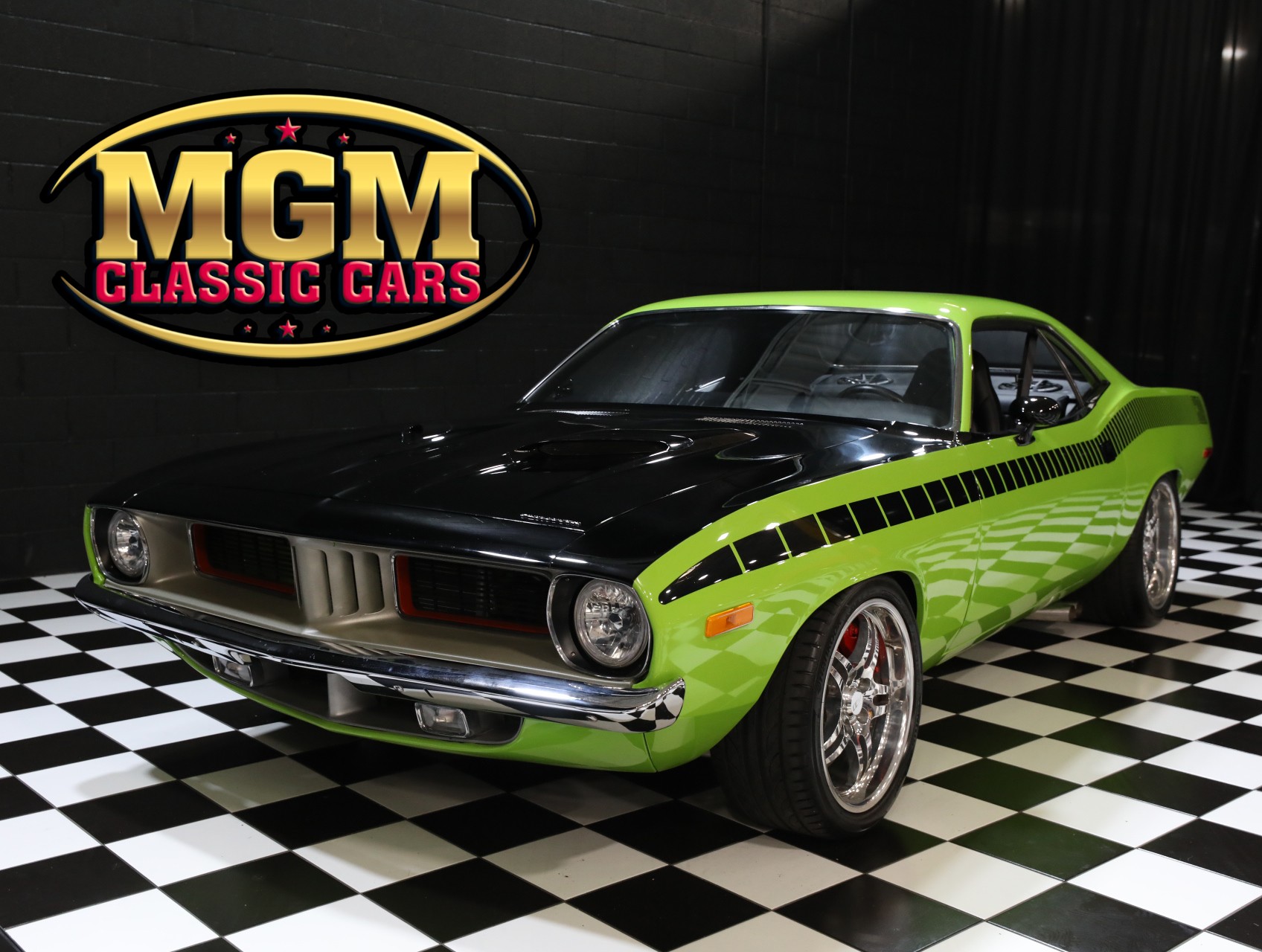 Green 1972 Plymouth Barracuda Coupe 6-Speed Manual