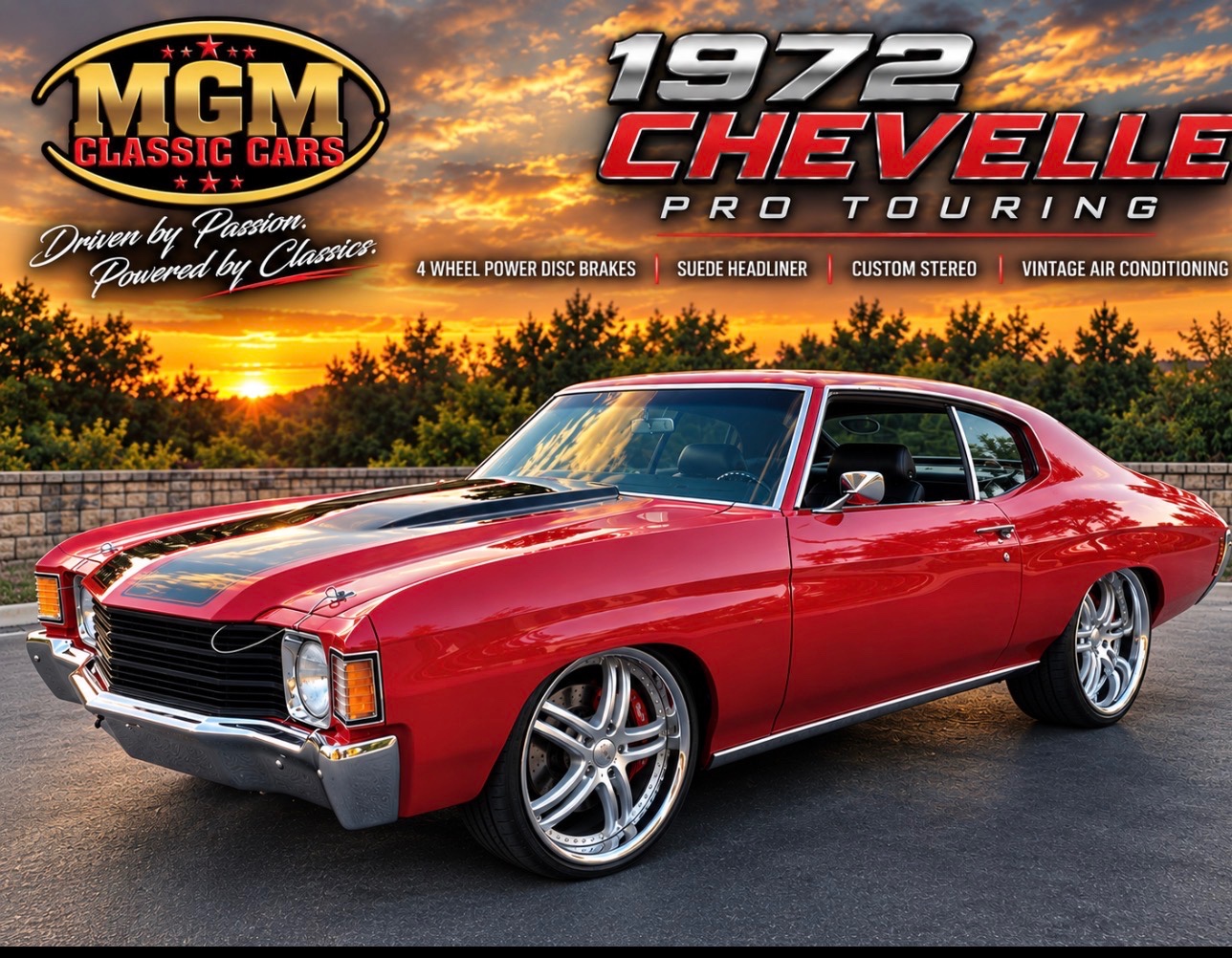 Red 1972 Chevrolet Chevelle Coupe 4-Speed Automatic