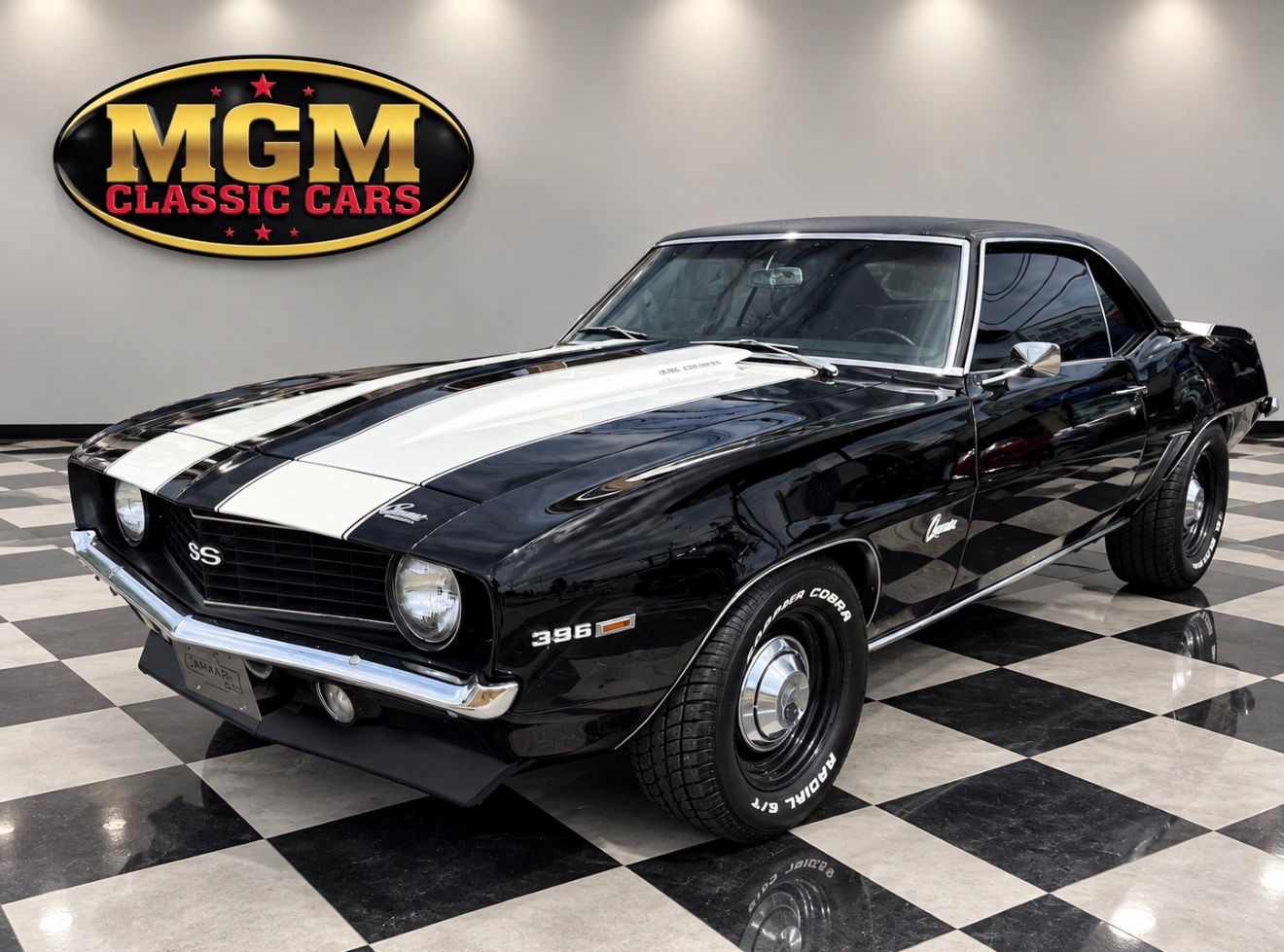 Black 1969 Chevrolet Camaro Coupe 4-Speed Manual