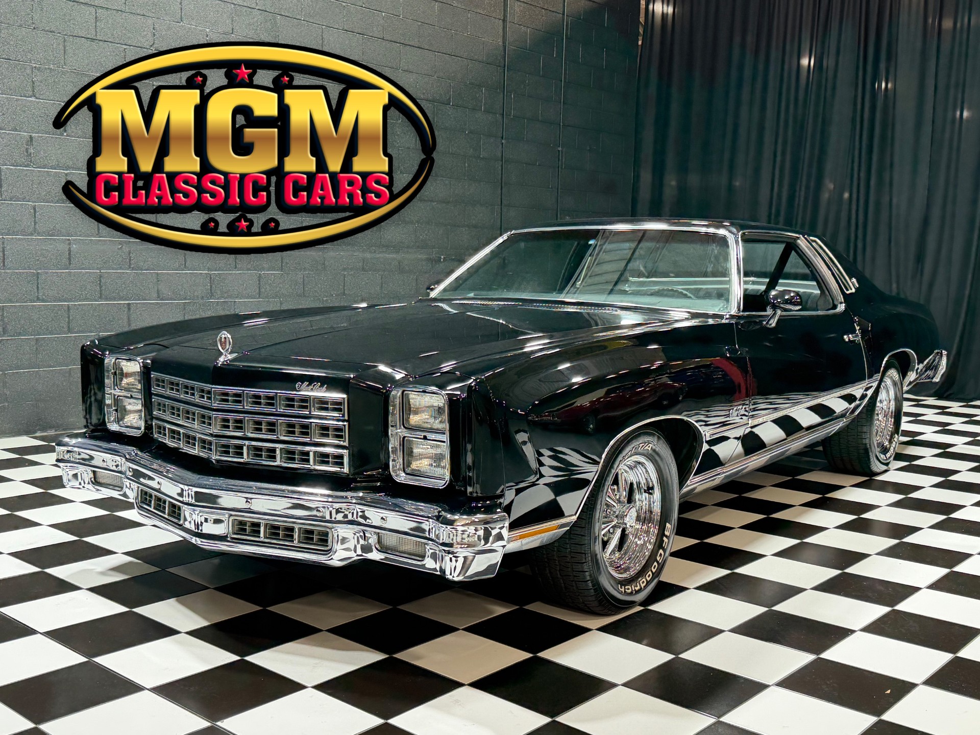 Black 1977 Chevrolet Monte Carlo Coupe 3-Speed Automatic