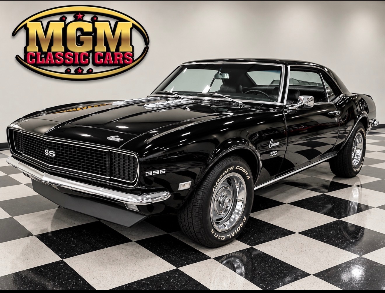 Black 1968 Chevrolet Camaro Coupe 4-Speed Manual
