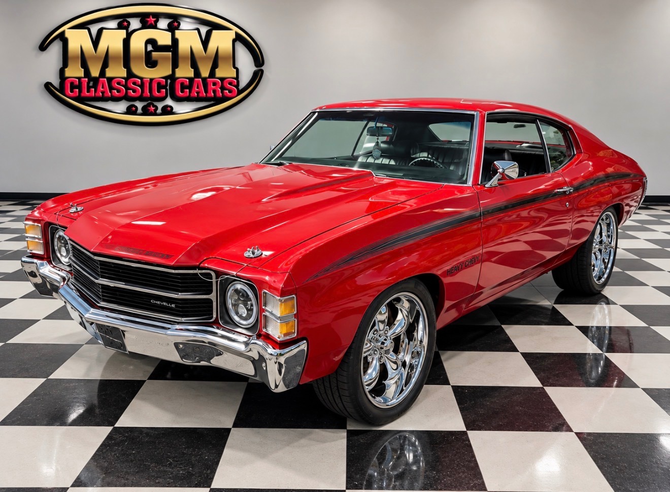 Red 1971 Chevrolet Chevelle Coupe 3-Speed Automatic