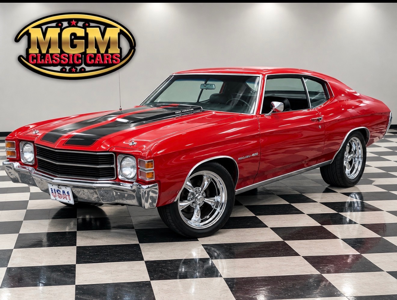 Red 1971 Chevrolet Chevelle Coupe 4-Speed Manual