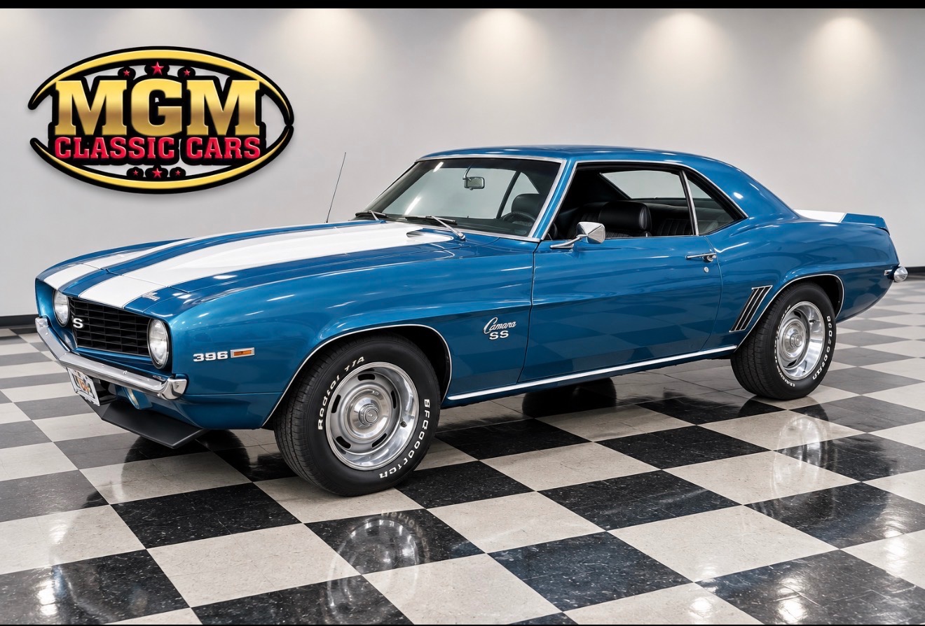 Blue 1969 Chevrolet Camaro Coupe 4-Speed Manual