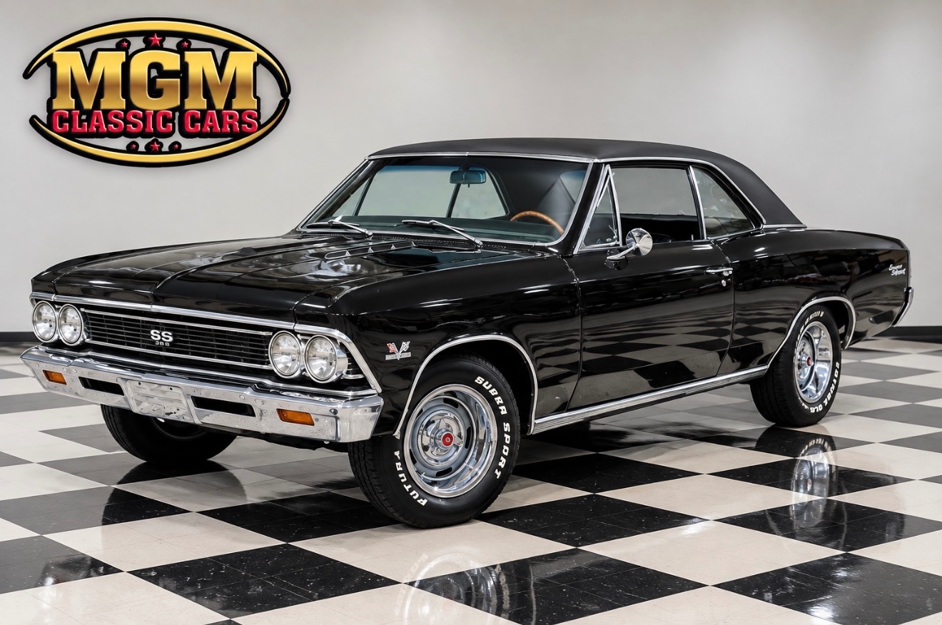 Black 1966 Chevrolet Chevelle Coupe 4-Speed Manual