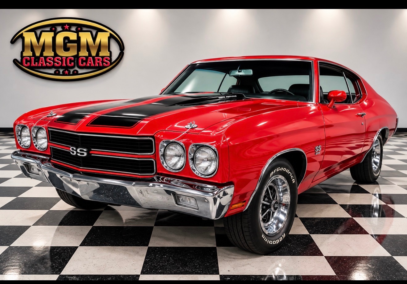 Red 1970 Chevrolet Chevelle Coupe