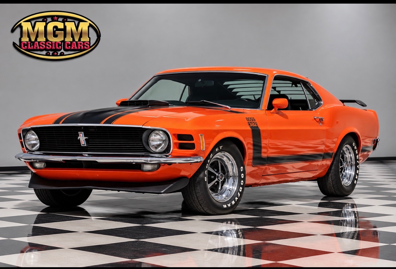 Orange 1970 Ford Mustang Coupe 4-Speed Manual
