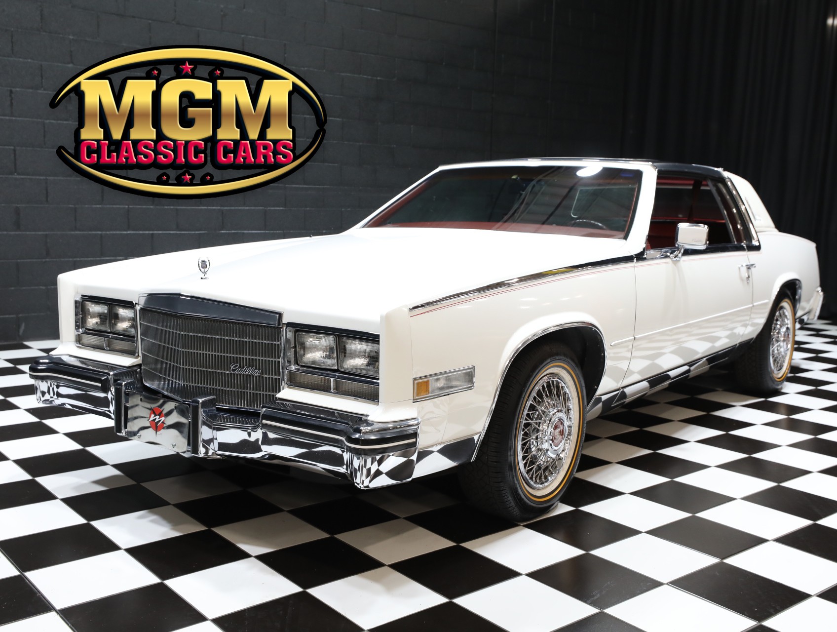 Used 1984 Cadillac Eldorado Biarritz WHITE OVER RED GREAT